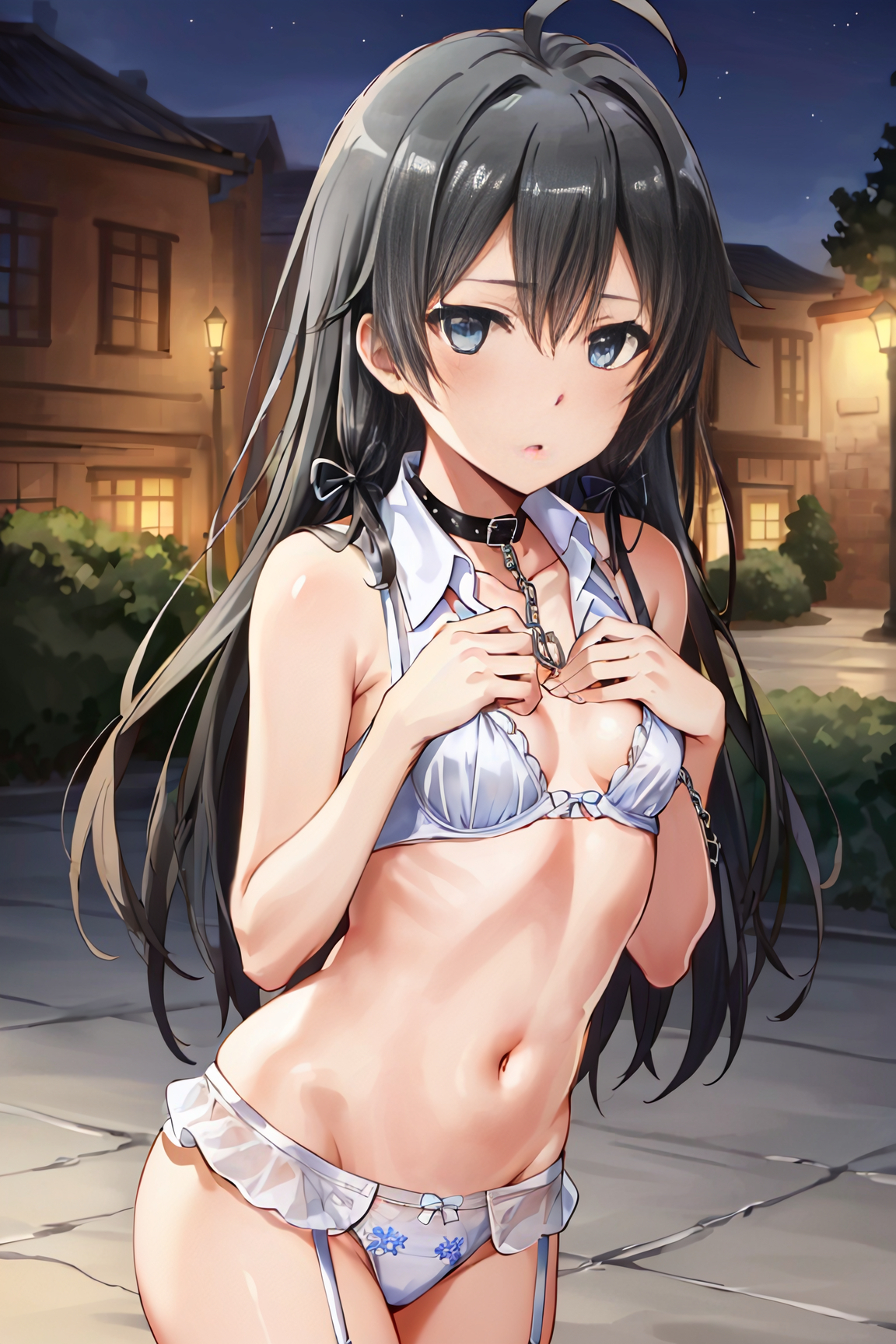 野外露出　雪乃  from Pixiv Fanbox |  Kemono